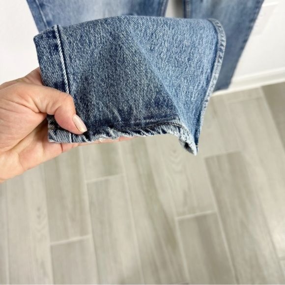 Good American Good '90s Icon Jeans Straight Leg Indigo 065 Size 12 / 31 - Picture 5 of 10